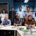 Managing Director of Comestoarra Bentarra Noesantarra Arief Noerhidayat MSc. (Front, Far Right) at the Discussion on Electric Boats at the Center for Technology & Innovation Studies (CTIS), Wednesday, February 26, 2025.